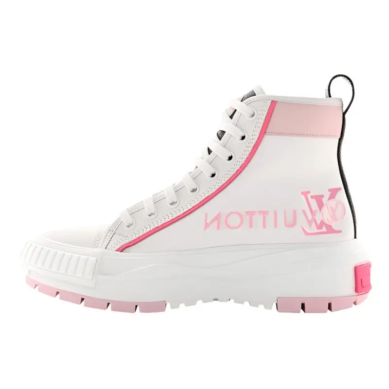Louis Vuitton Squad Sneaker Boot 'White Pink' Women's