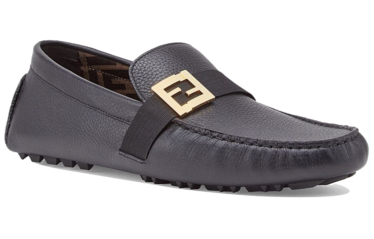 Мужские лоферы Fendi (черные) — фото 3