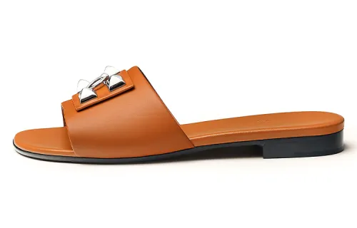 HERMES Dune Stylish Sandal Women's Gilded Beige