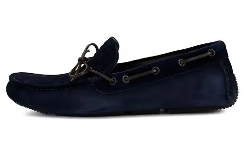 Bottega Veneta Casual Loafers Shoes Men's Dark Blue