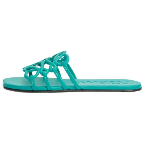 LOEWE Petal Slide Slippers Women's Green