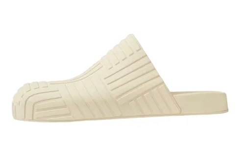 Bottega Veneta Slider Rubber Sole Closed Toe Slippers Men's Sea Salt White