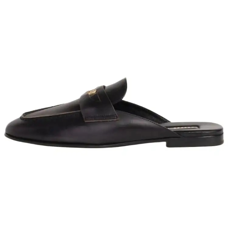 MIU MIU Closed Toe Slippers Women's Tan