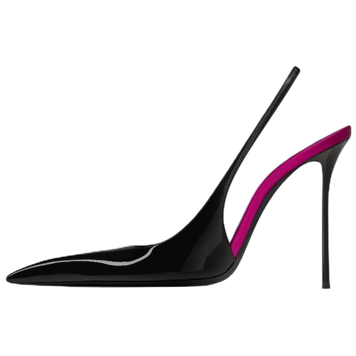 Женские туфли SAINT LAURENT AMALIA 11cm (черные)