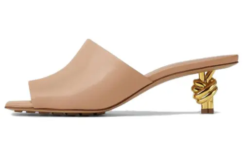 Bottega Veneta Knot Quiet Slide Slippers Women's Umber