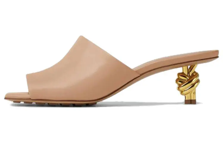 Bottega Veneta Knot Quiet Slide Slippers Women's Umber