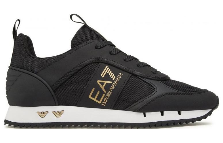 EMPORIO ARMANI EA7 Cushioning Low top Sports Casual Shoes Unisex Black