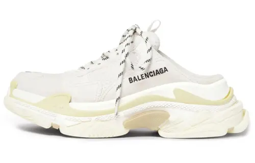 Balenciaga Triple S Mules 'White Double Foam And Mesh' Women's