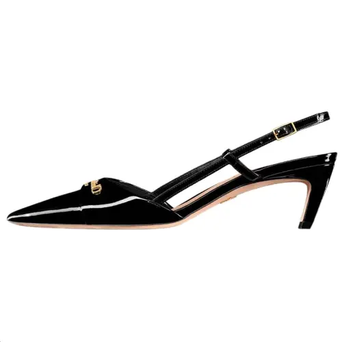 DIOR My Dior Irregular Heel High Heels 5CM Women's Black
