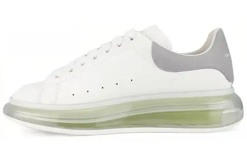 Alexander McQueen Oversized Sneaker 'Transparent Sole White Gunmetal'