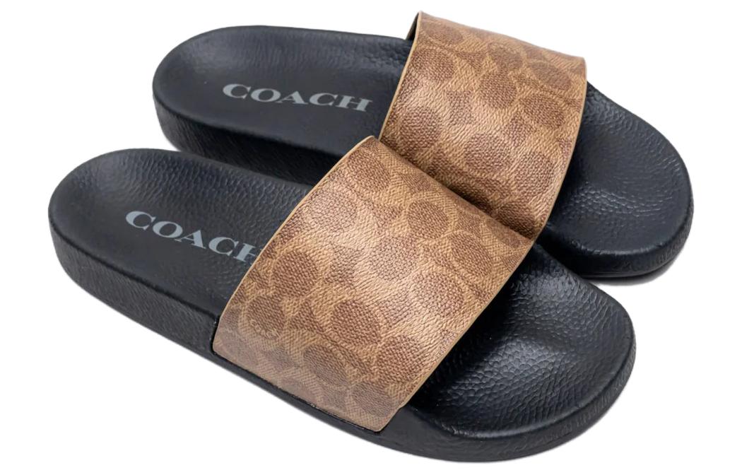 COACH Logo Slip-on Slides