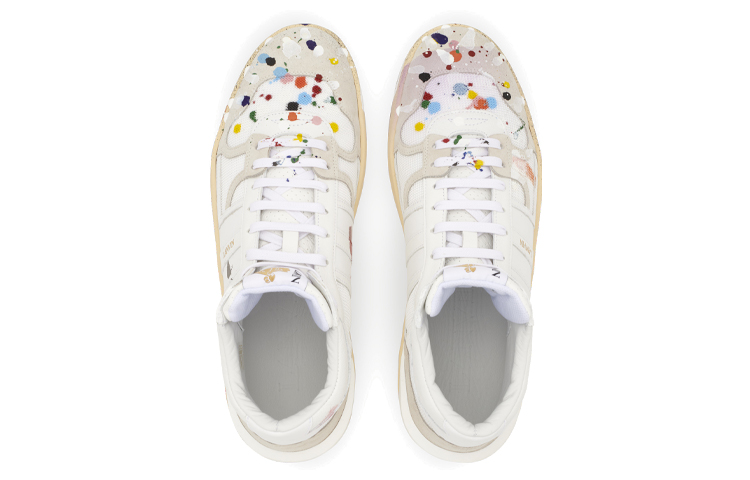 Gallery Dept. x Lanvin Gallery Dept. II Clay Painted High top Stylish Skateboarding Shoes Men's White