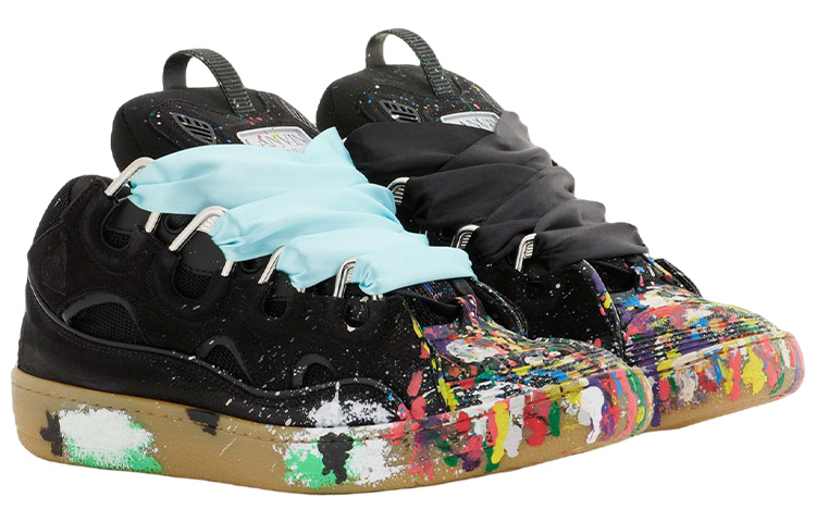 Lanvin Leather Curb Gallery Dept. Black Multi Women's