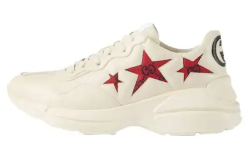 GUCCI Rhyton Low top Chunky Sneakers Men's Ivory White