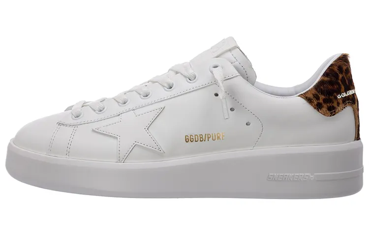 Golden Goose Purestar Skateboard Shoes Women's Low Top White