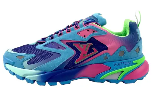LOUIS VUITTON Lv Runner Tatic Sneakers 'Blue Pink Green'