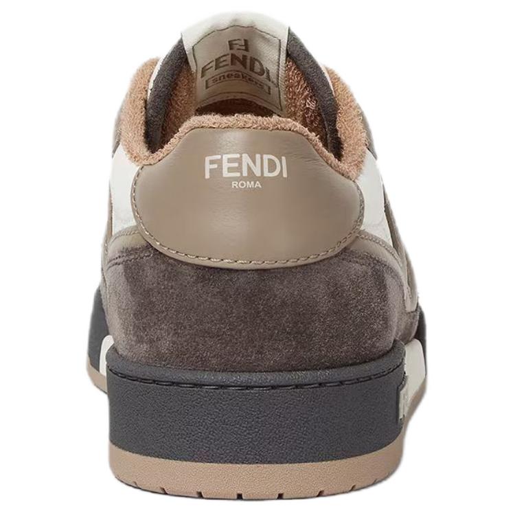 FENDI Match Low Top Suede 'Grey White'