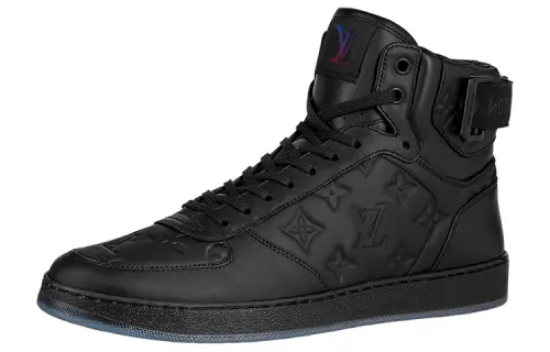 LOUIS VUITTON Rivoli Ankle Sneakers 'Black Monogram'