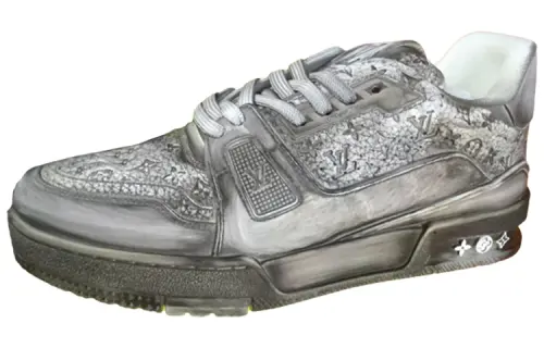 LOUIS VUITTON Low top Skateboard Shoes Women's Dark Gray