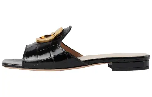 GUCCI Nojum Slide Slippers Women's Black
