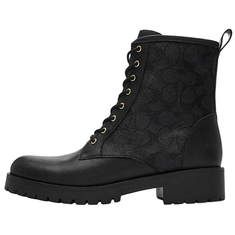 Женские ботинки COACH Martin Boots (черные)