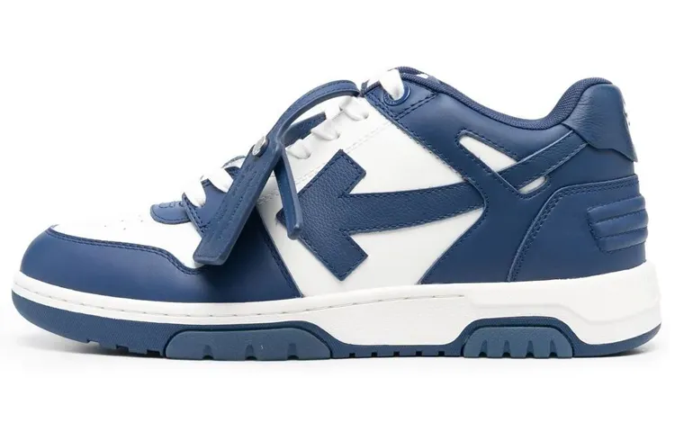 OFF WHITE Out Of Office Ooo Low Tops Dusty Blue White