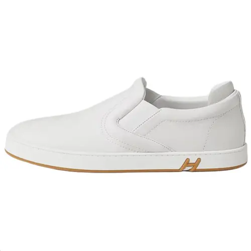 HERMES Lucky Casual Shoes Men's White