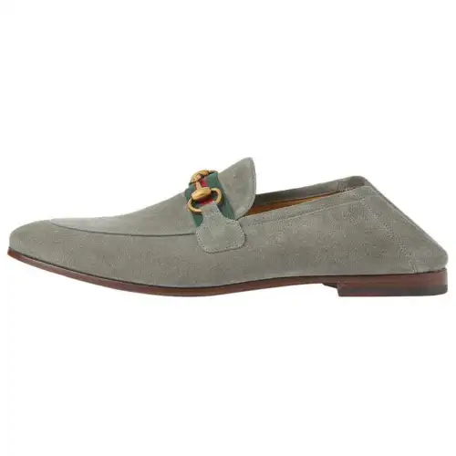 GUCCI Men's Casual Shoes Women's Gray, Red Green