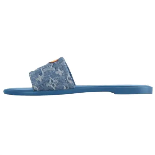 LOUIS VUITTON Lily Slip Resistant Slide Slippers Women's Blue