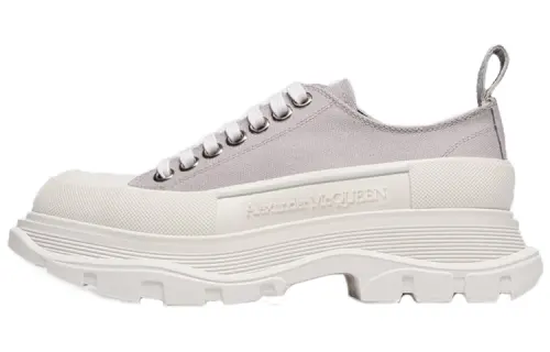 Alexander McQueen Alexander McQueen Tread Slick simple casual ankle-length Martin boots women's gray