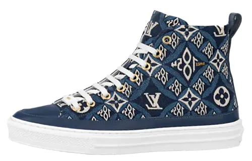 LOUIS VUITTON Stellar Ankle Sneakers 'Blue' Women's