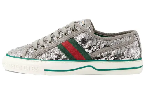 Gucci Wmns Tennis 1977 'Sequin - Silver' Women's