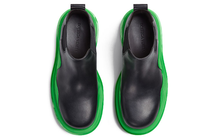 Bottega Veneta Tire Boot Mid Black Grass