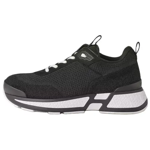 HERMES Heros Fabric Low top Casual Shoes Women's Black