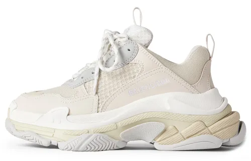 Balenciaga Triple S Mesh Chunky Sneakers Women's White Gray