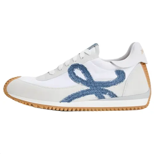 LOEWE Flow Runner 2.0 Suede Low top Casual Shoes 2.5cm Women's White