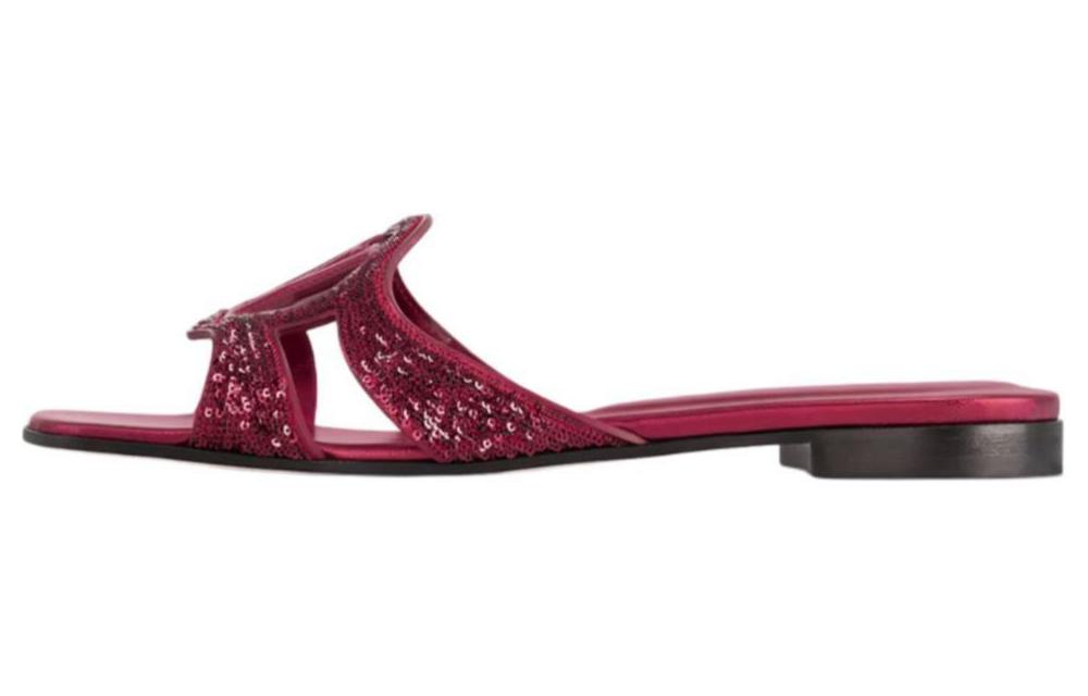 LOUIS VUITTON Isola Slide Slippers Women's Rose Red