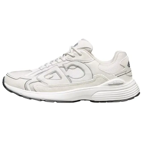 DIOR B30 Suede Low top Casual Shoes Unisex White