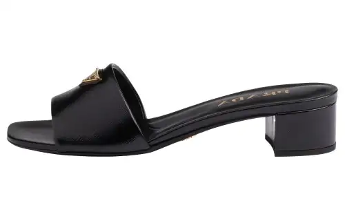 PRADA 35mm Logo-appliqué Mules