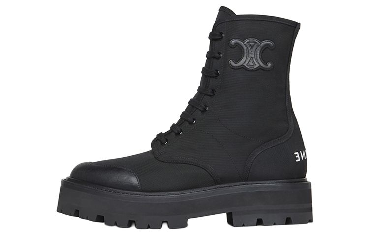CELINE Bulky Ankle Boots 4.5cm Women's Black