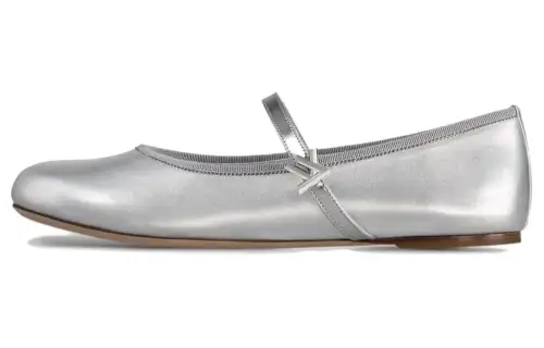 LOUIS VUITTON Romy Flat Mary Jane Shoes Women's Silver