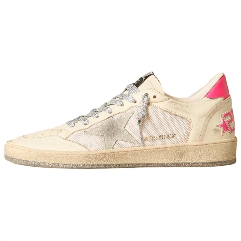Golden Goose Ball Star Cow Leather Low top Skateboard Shoes Women's Beige