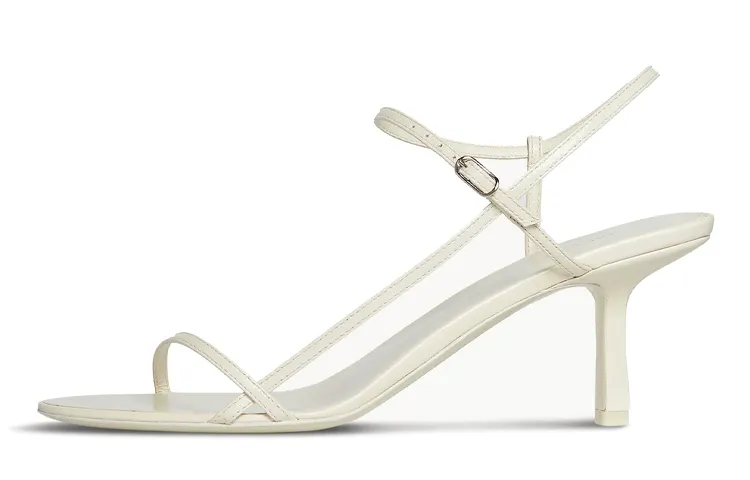 THE ROW Leather One Strap Sandals 6.5cm Women's White