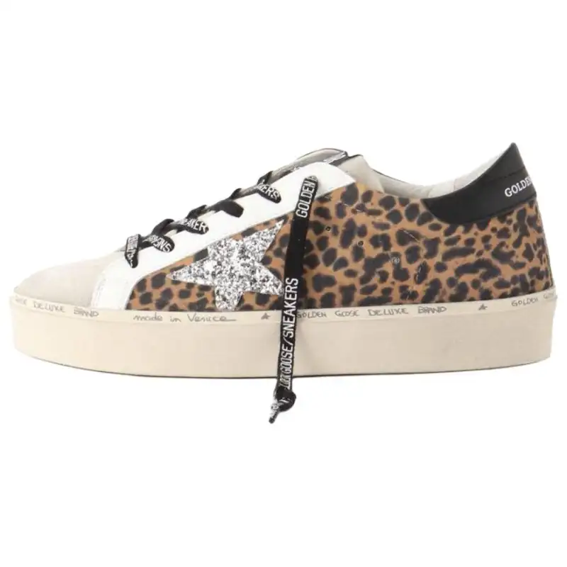 Golden Goose Super Star Leather Stylish Skateboarding Shoes Women's Brown