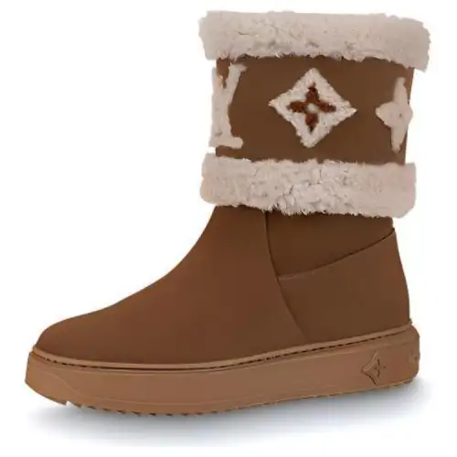 LOUIS VUITTON Snowdrop Thermal Coverage Thermal Coverage Snow Boots Women's Brown