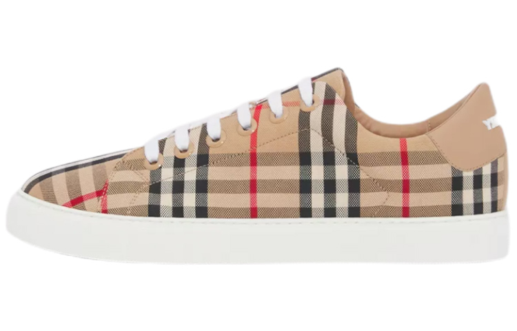 Женские кеды Burberry Check (бежевые)