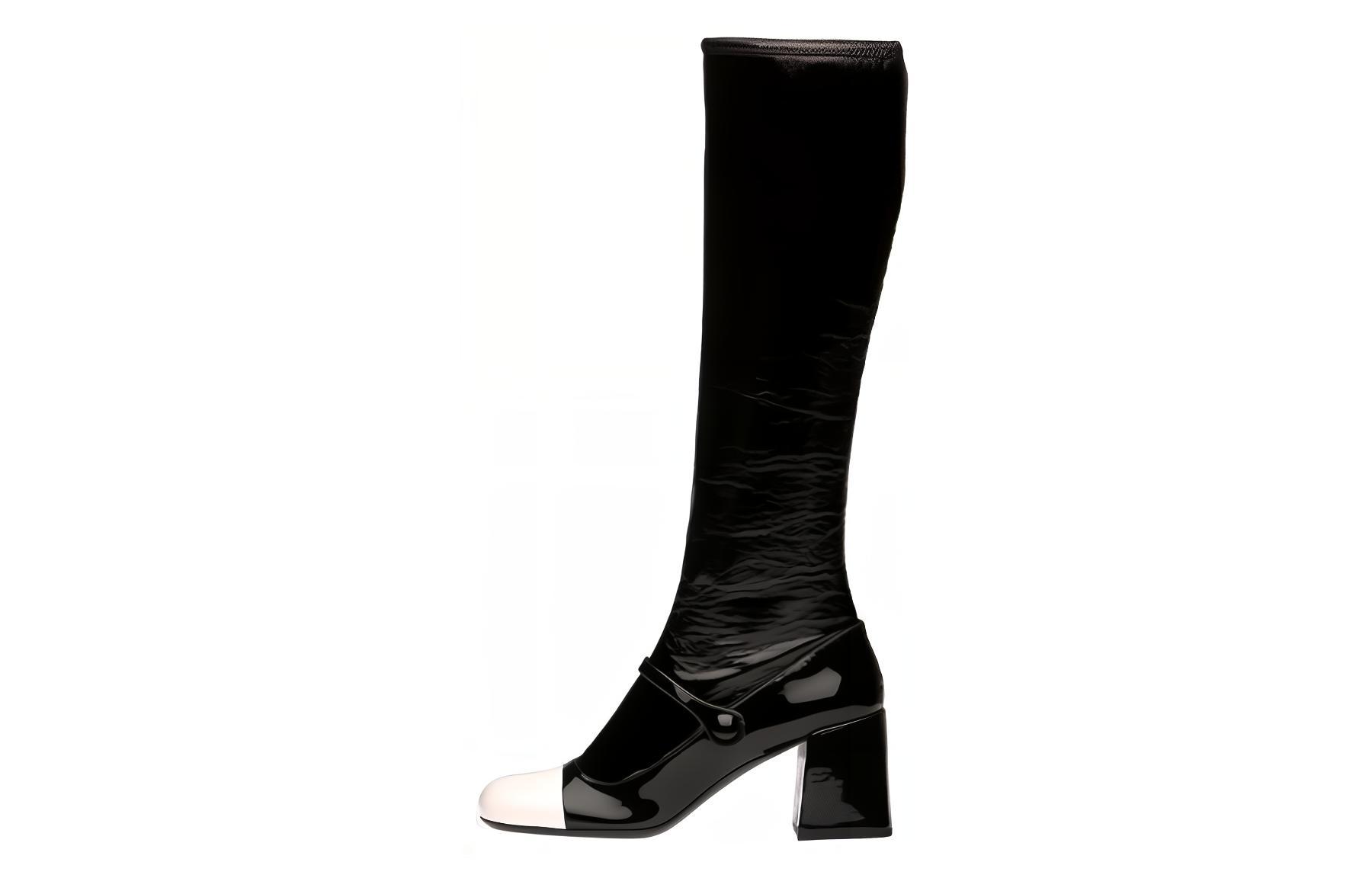 Женские сапоги MIU MIU (черный)