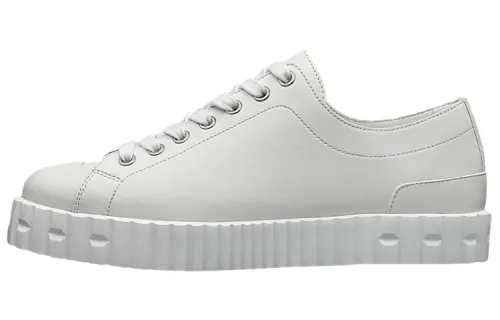 HERMES Cross Low top Stylish Skateboarding Shoes Women's White