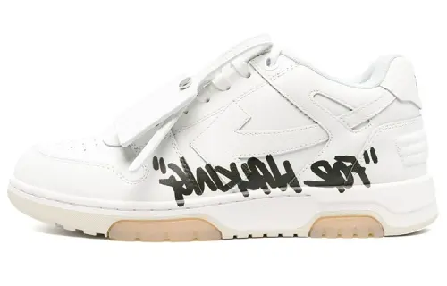 OFF WHITE Out Of Office For Walking Low Top Sneaker 'White Black'