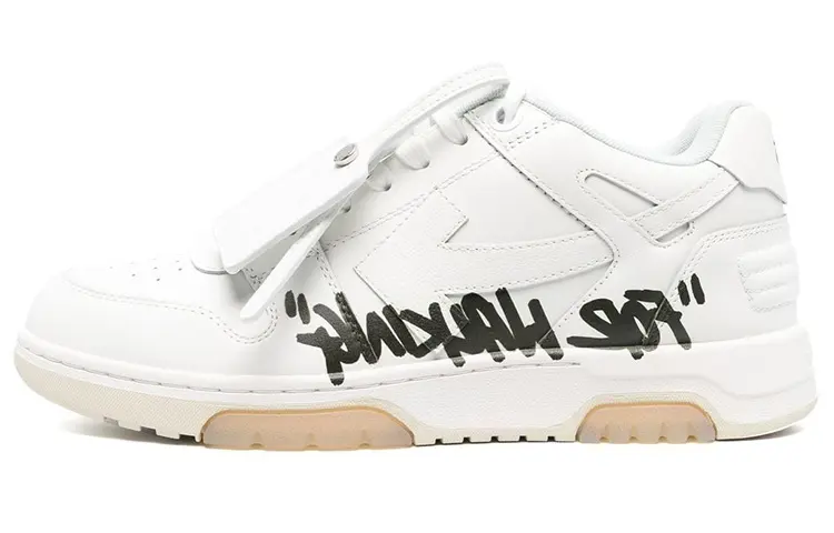 OFF WHITE Out Of Office For Walking Low Top Sneaker 'White Black'